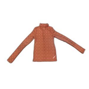 Free People womens long sleeve lace top size small orange/rust BNWT